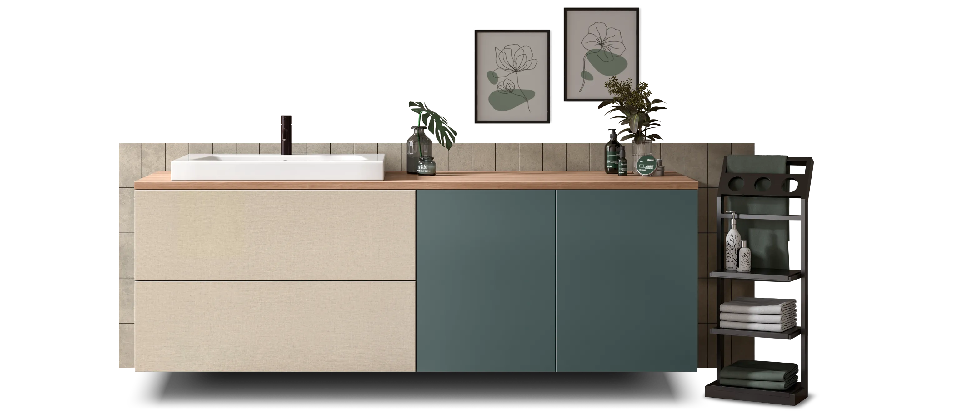 Modern cabinet with Salomil HPL finishes